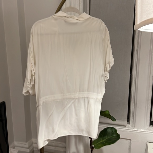 Zara Button Down Tie Blouse - Picture 3 of 3